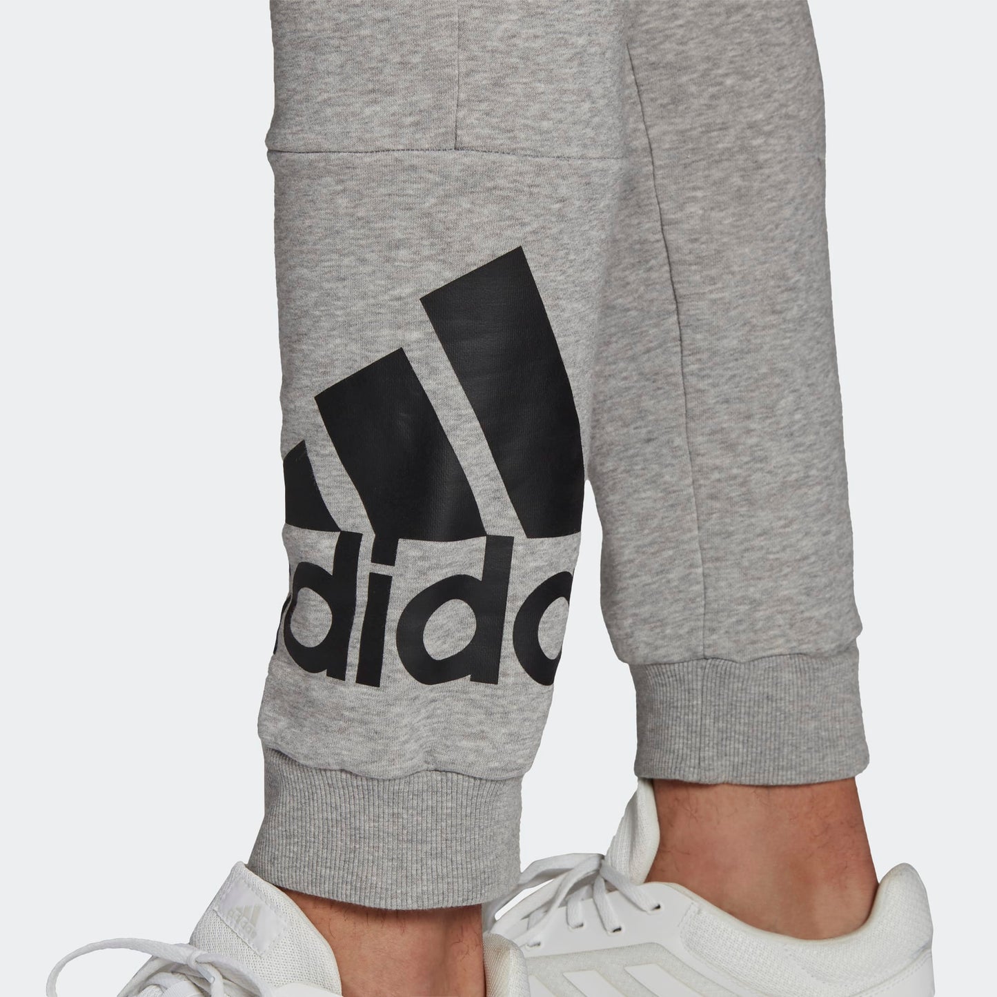 Adidas pantalone felpa con polsino m bl fl pt mgreyh/black