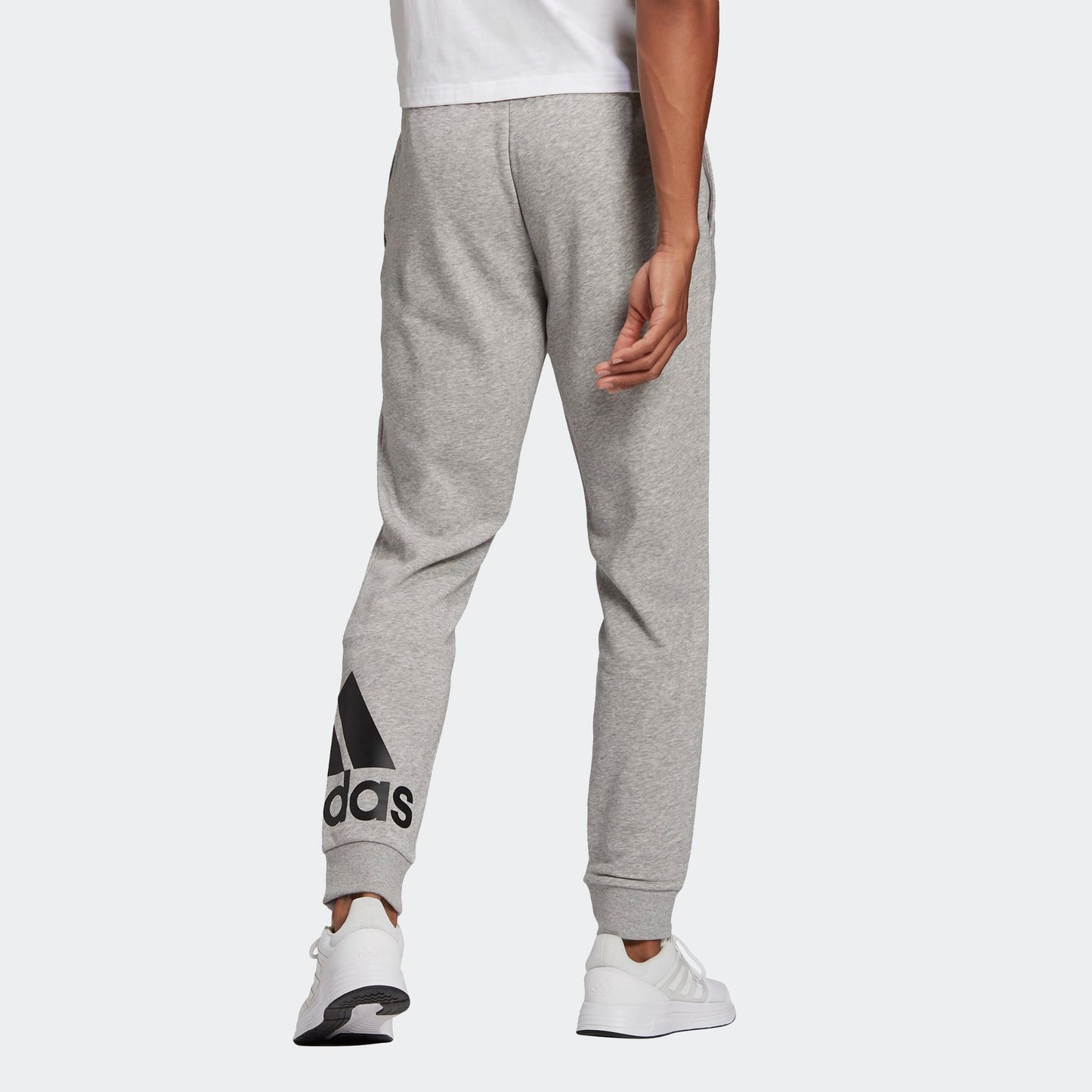 Adidas pantalone felpa con polsino m bl ft pt mgreyh/black