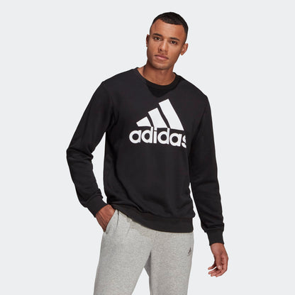 Adidas felpa giro collo m bl ft swt black/white