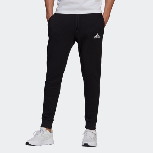 Adidas pantalonefelpa con polsino logo piccolo m sl fl tc pt black con logo piccolo68