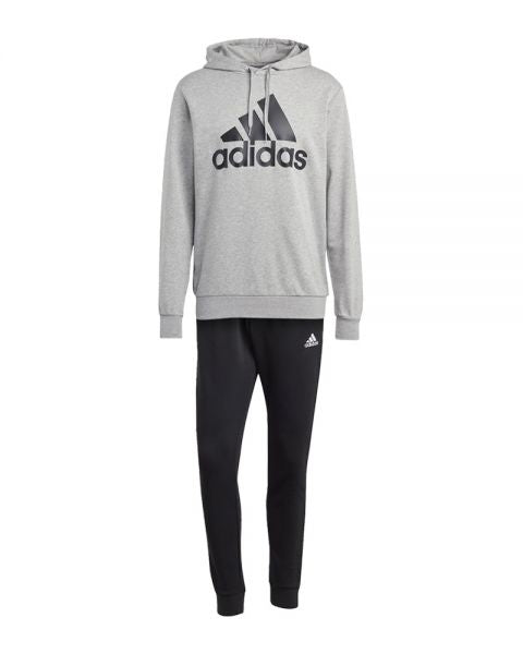Adidas tuta cappuccio garzata m bl ft hd ts mgreyh/black
