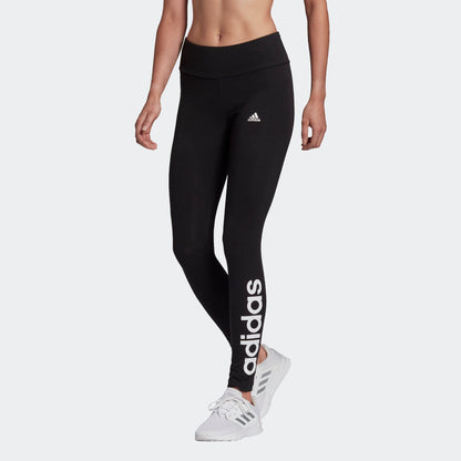 Adidas legging donna w lin leg black/whit