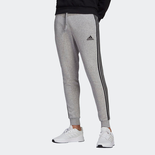 Adidas pantalone felpa con polsino e 3str m 3s fl f pt mgreyh/black