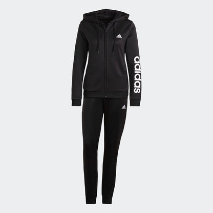 Adidas tuta zip lunga w lin ft ts black/white