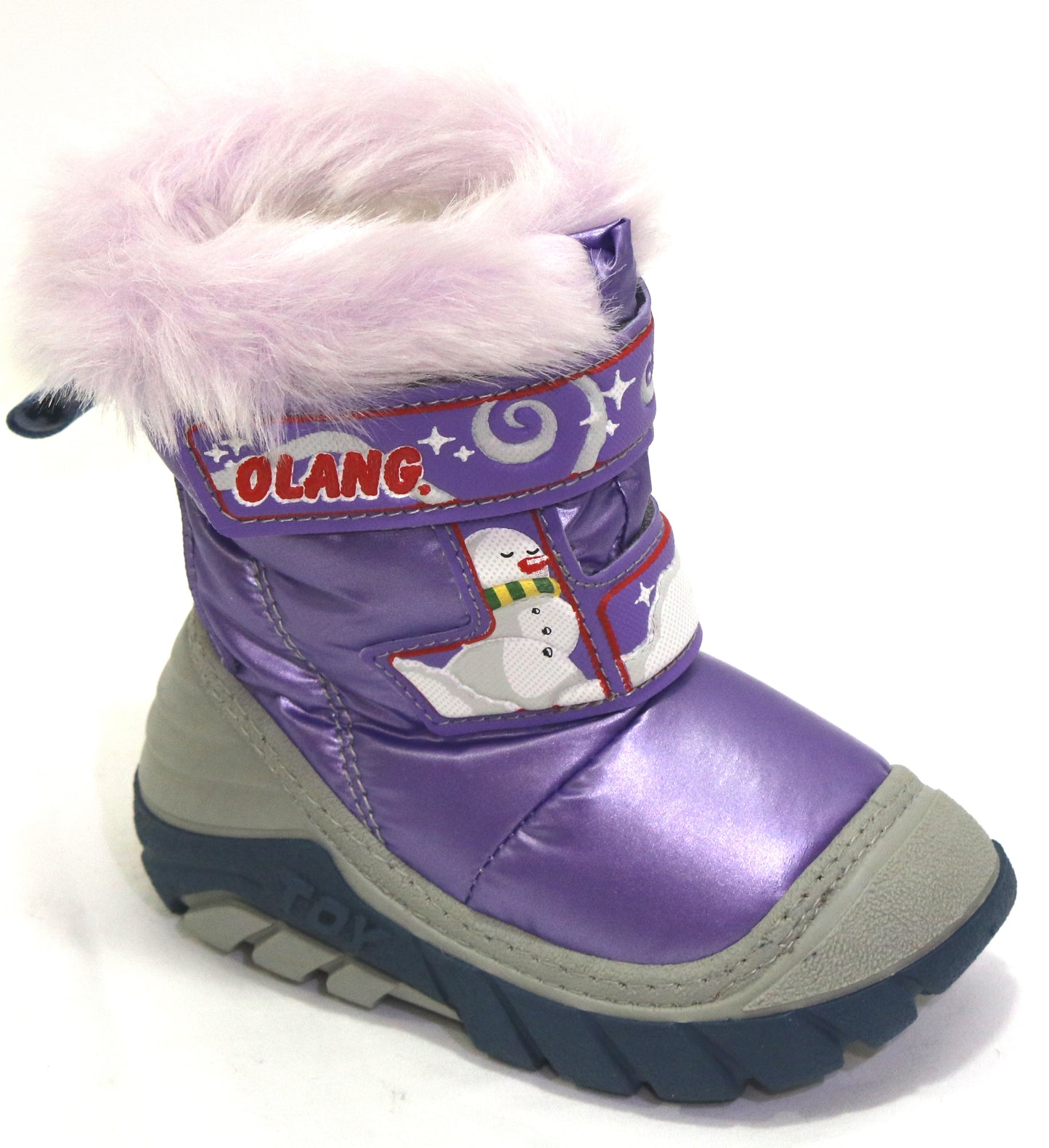 dopo sci bambina, impermeabile, tomaia idrorepellente, suola gomma antiscivolo, chiusura velcro