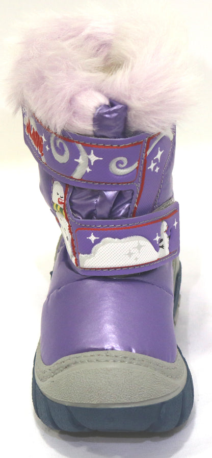 dopo sci bambina, impermeabile, tomaia idrorepellente, suola gomma antiscivolo, chiusura velcro
