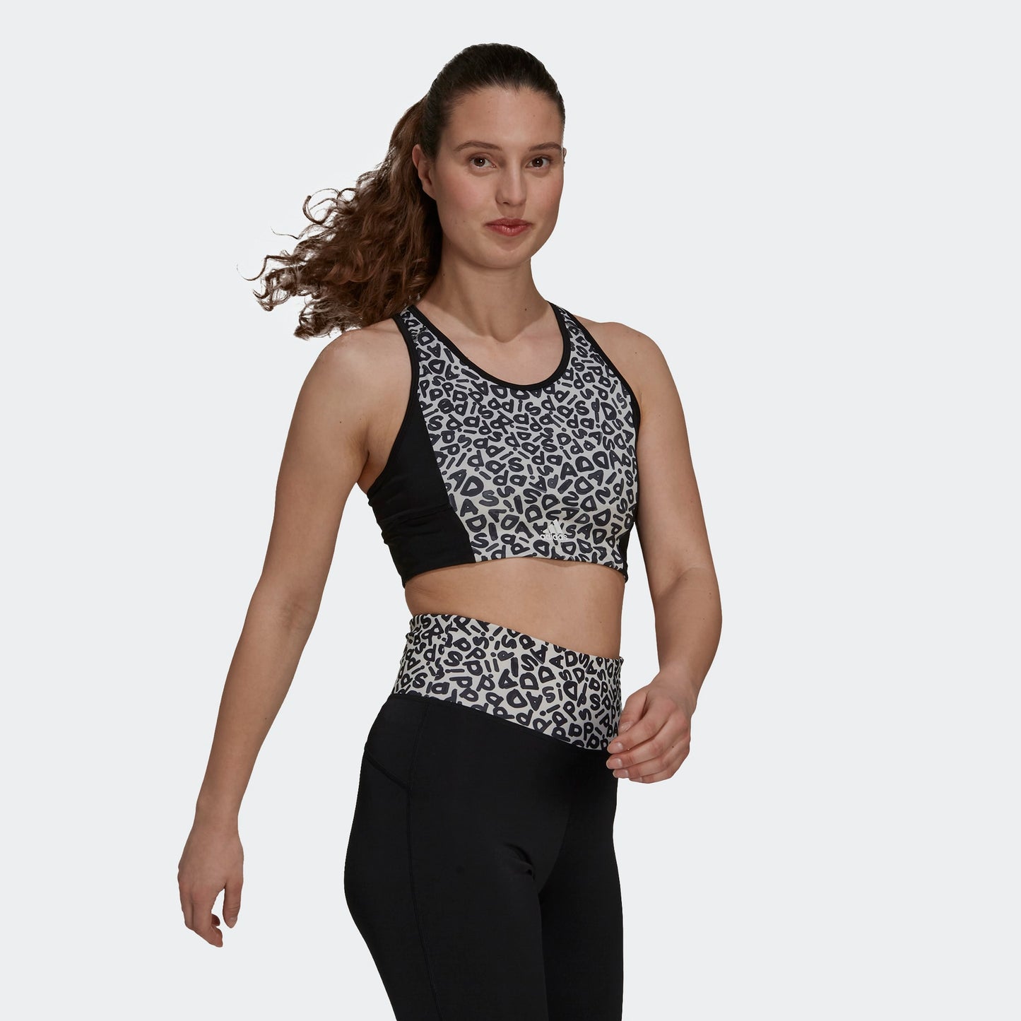 Adidas top  w farm cro tp black