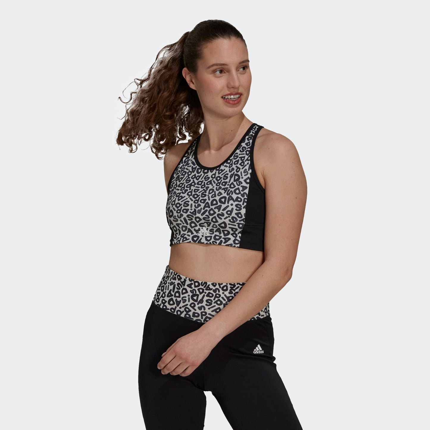 Adidas top  w farm cro tp black