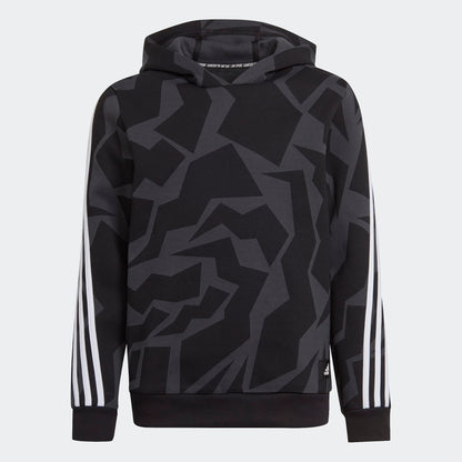 Adidas felpa cappuccio b fi 3s gra hd carbon/black/white
