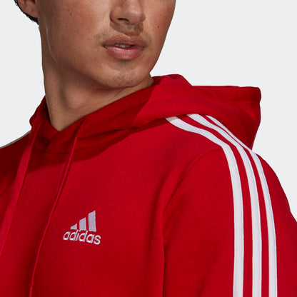 Adidas felpa cappuccio M 3s fl hd scarle/white