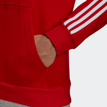 Adidas felpa cappuccio M 3s fl hd scarle/white