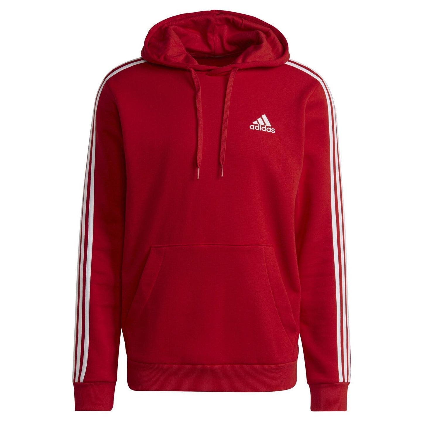 Adidas felpa cappuccio M 3s fl hd scarle/white