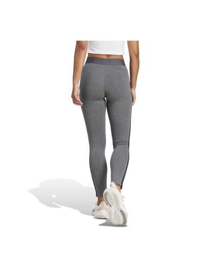Adidas legging donna w 3v gamba grigioh/nero