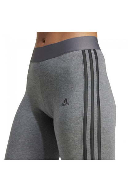 Adidas legging donna w 3v gamba grigioh/nero