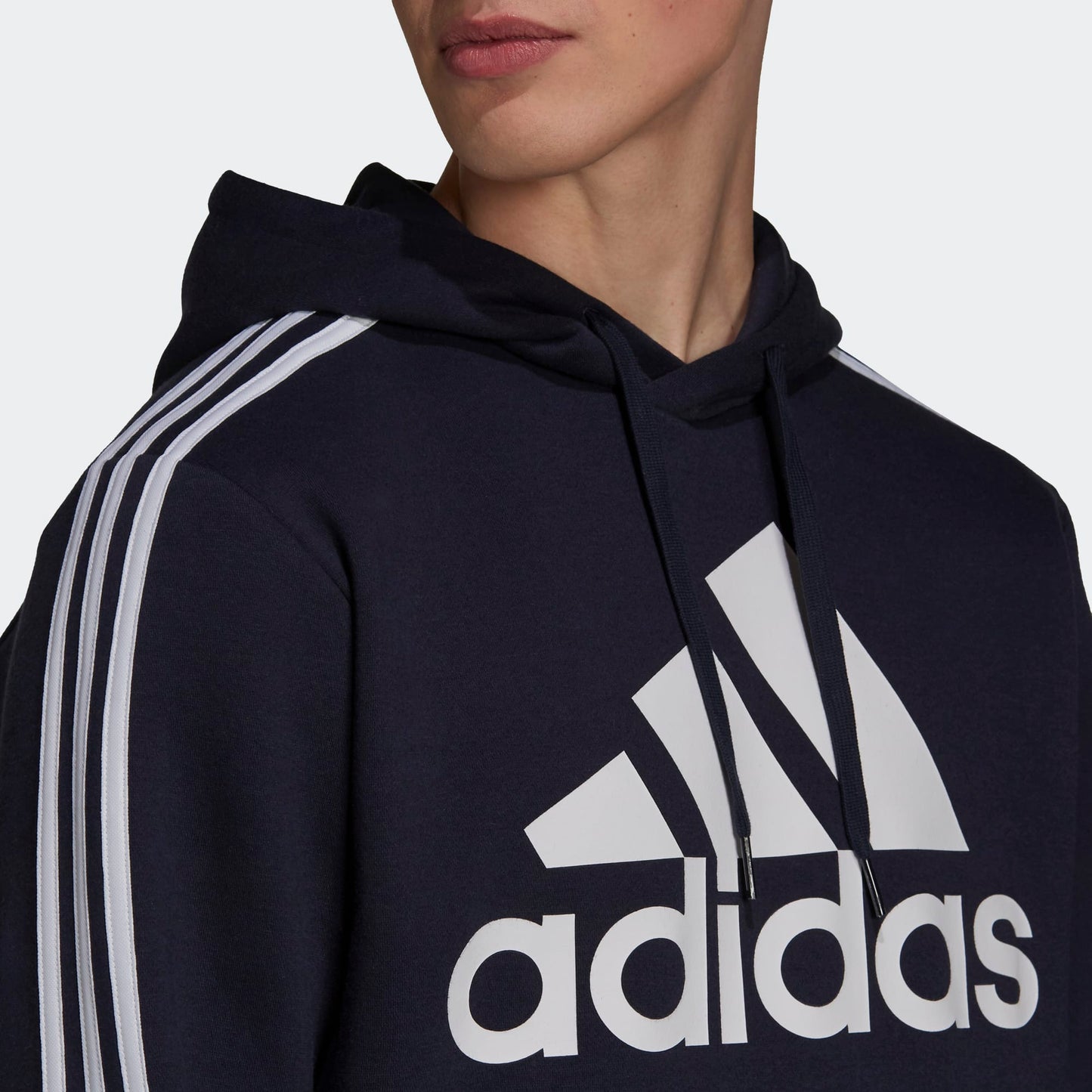 Adidas felpa cappuccio  m bl3s fl hd legink/white