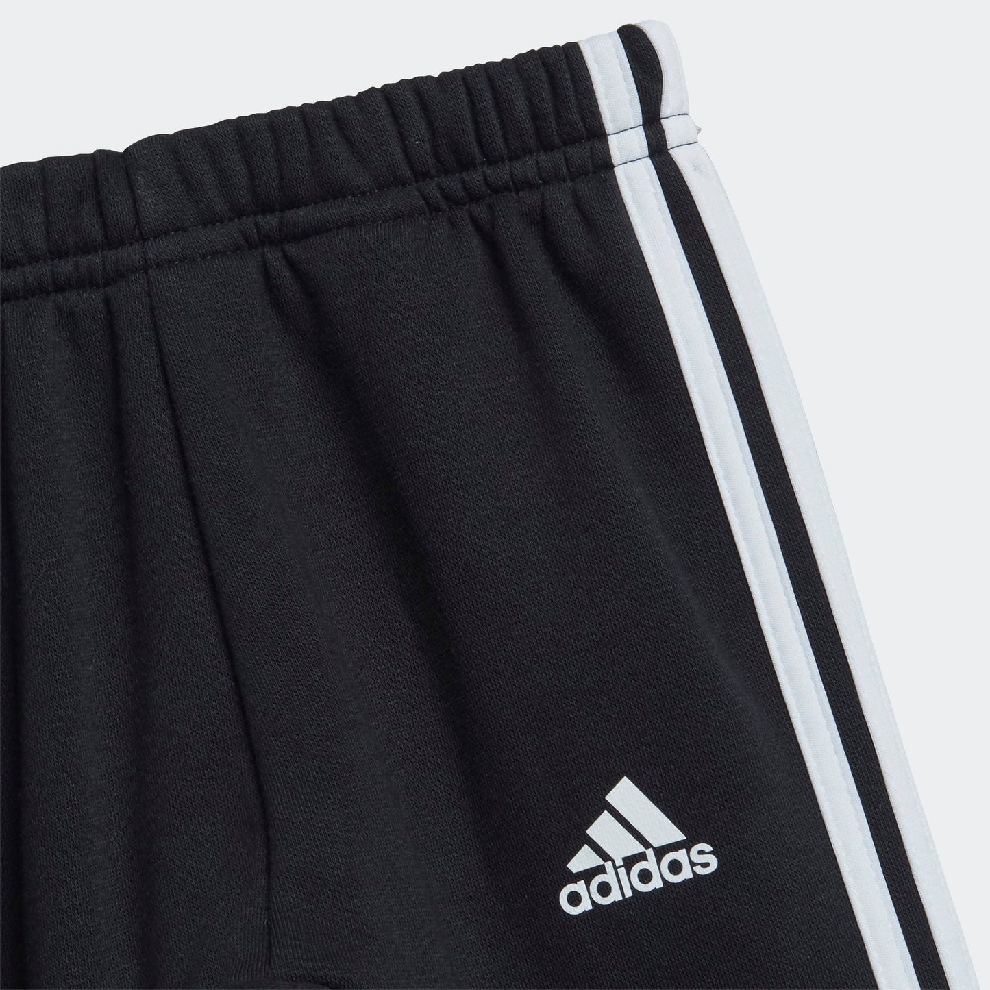 Adidas tuta giro collo baby i bos logo jog mgreyh/white