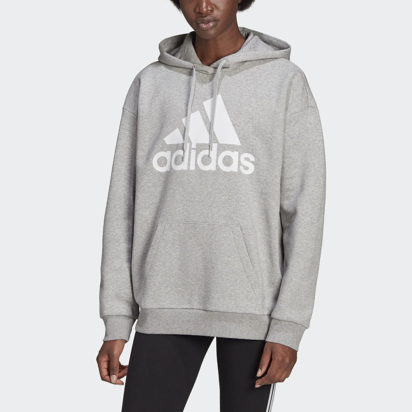 Adidas felpa cappuccio w bl ov hd mgreyh