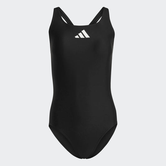 Adidas costume nuoto 3 bars suit black/white