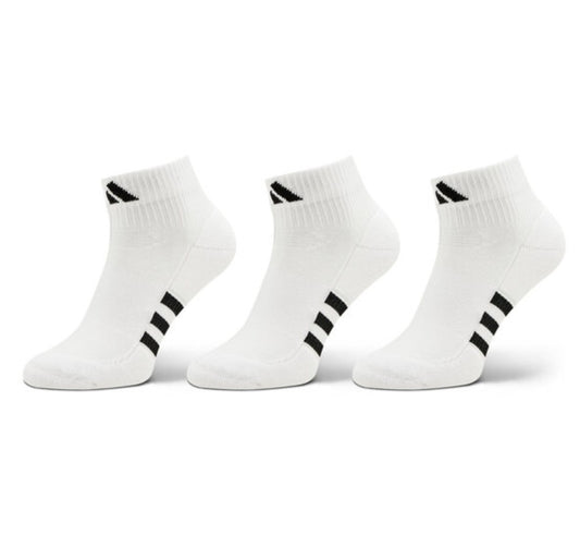 Adidas calze medie  prf cush mid 3p     white/white/