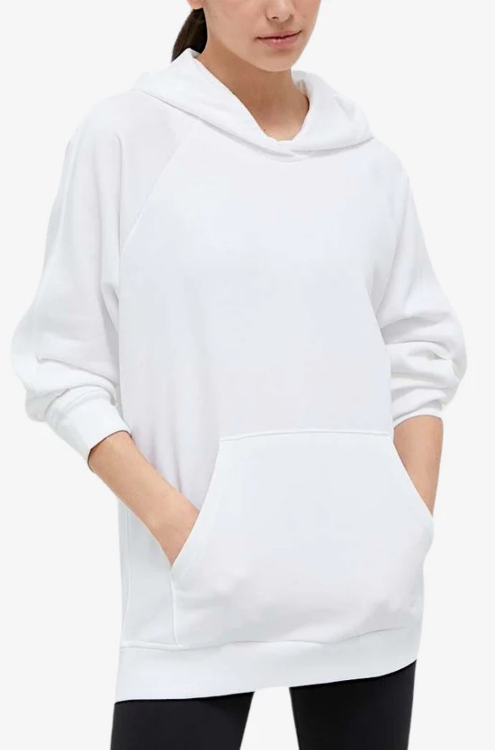 Adidas felpa cappuccio W all szn bf hd white