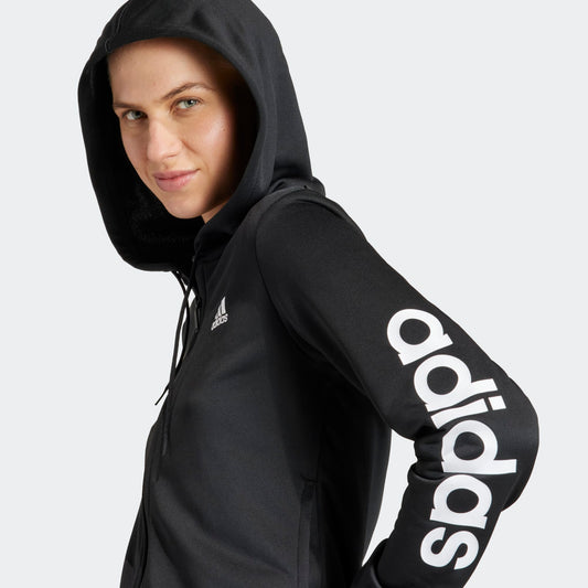 Adidas Tuta donna zip/lunga cappuccio w lineare ts