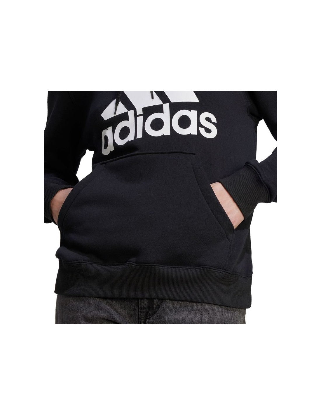 Adidas felpa cappuccio W  bl fl r hd black/white
