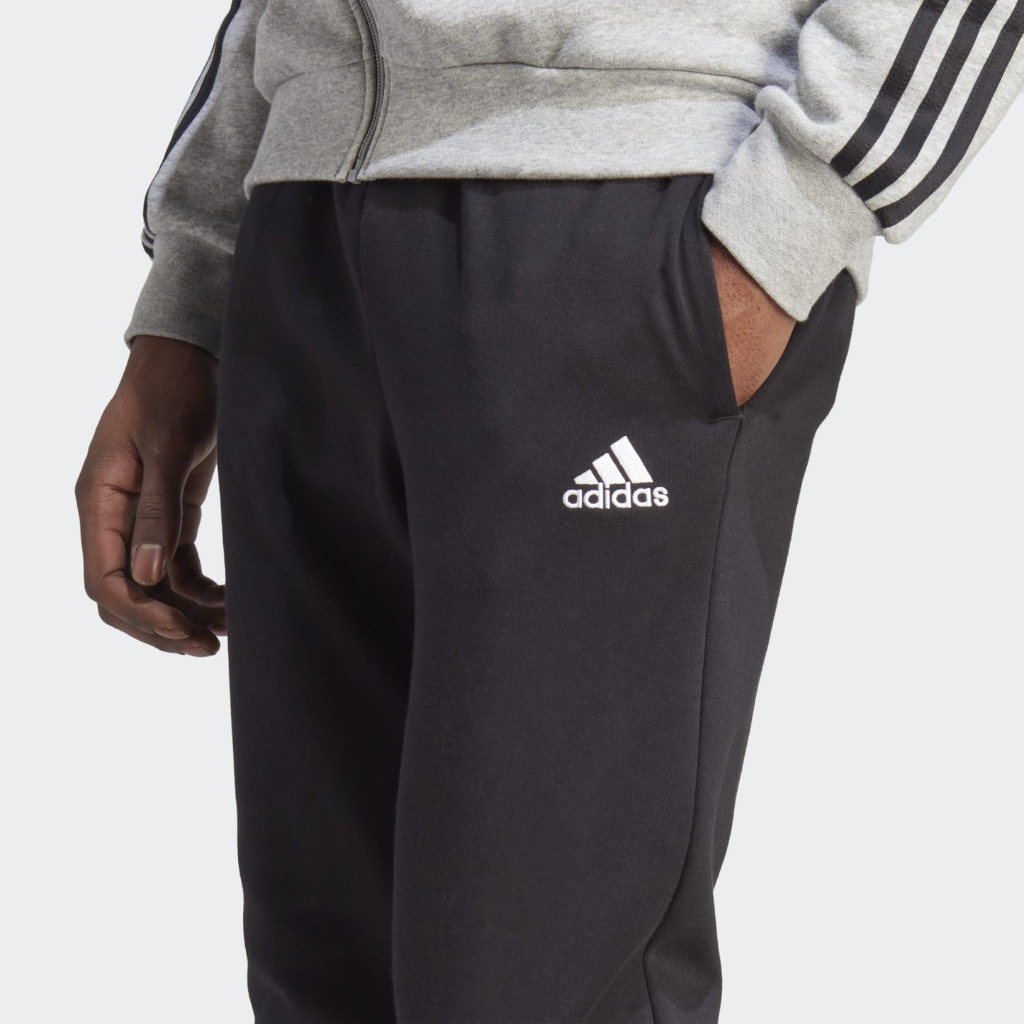 ADIDAS TUTA ZIP LUNGA m 3s fl tt ts mgreyh/black