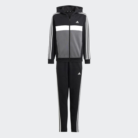 ADIDAS TUTA ZIP LUNGA j 3s tib fl ts black/white/grefiv