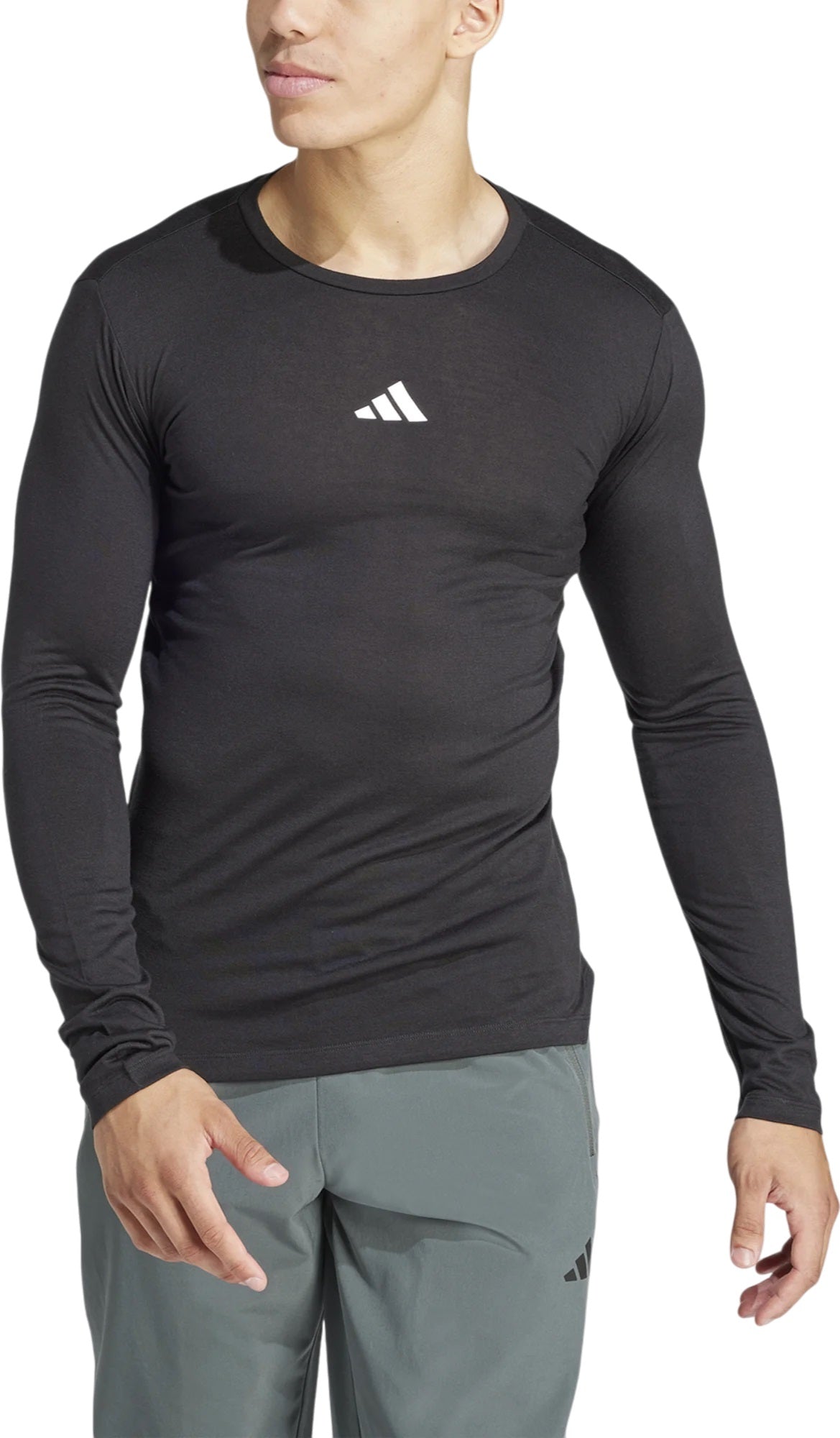 Adidas t-shirt running wo longsleeve black/white