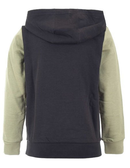Adidas felpa cappuccio garzata  j bl cb hd nero/tengrn/almyel