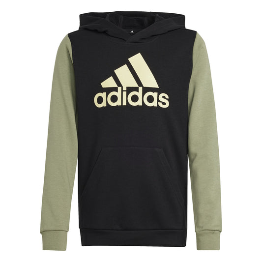Adidas felpa cappuccio garzata  j bl cb hd nero/tengrn/almyel