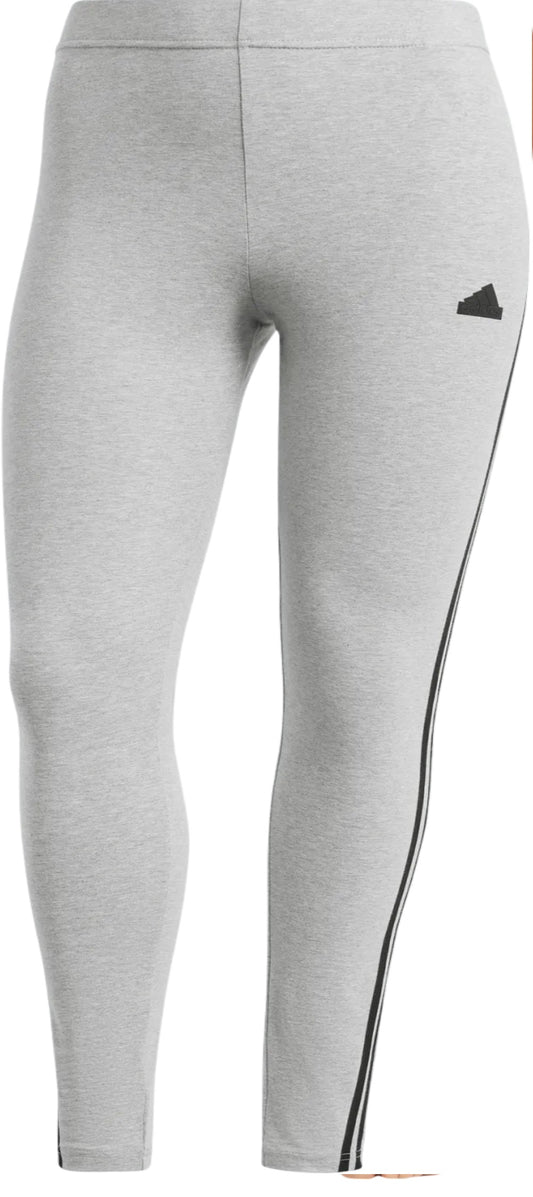 Adidas legging elasticizzato w fi 3s legging mgreyh/black