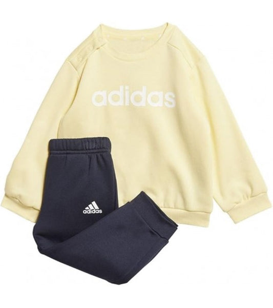 Adidas tuta felpa baby i lin fl jog almyel/bianco