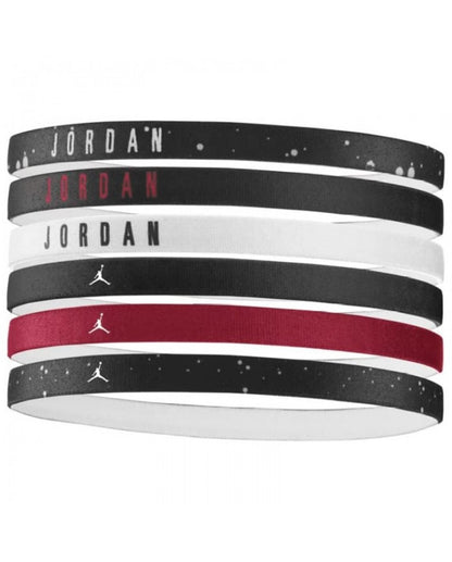 Nike fasciette jordan  headbands 6 pk bk/bk/wh