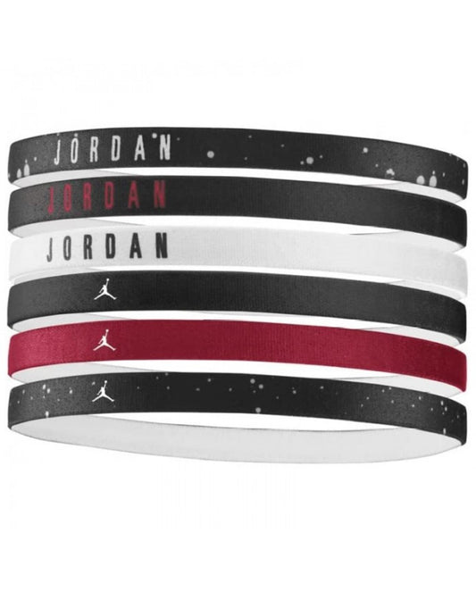 Nike fasciette jordan  headbands 6 pk bk/bk/wh