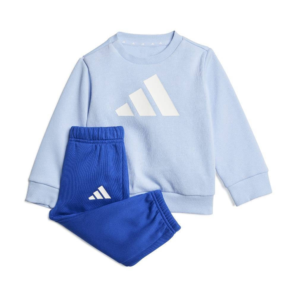 Adidas tuta baby giro collo flc i bl fl jog 240 globlu/white