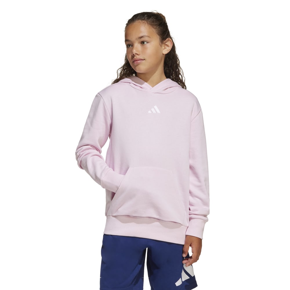 Adidas felpa giro collo bambina clsc bars bp black/white