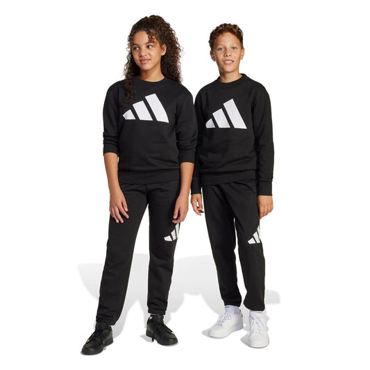 Adidas tuta giro collo JR flc l jog 240 black/white