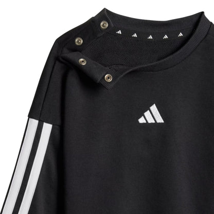 Adidas tuta giro collo 6M/4A i 3s ft jog 240 black/white