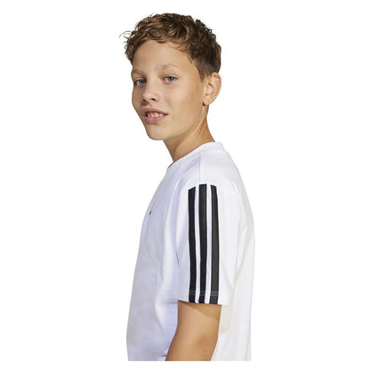 Adidas t-shirt JR j 3s tee 160 white/black