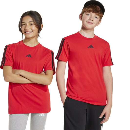 Adidas t-shirt m/m JR  3s tee 160 purrub/bl