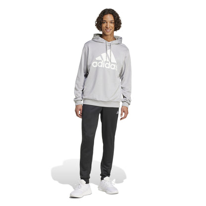 Adidas tuta felpa garzata m ft hd ts mgrigioh/nero/bianco