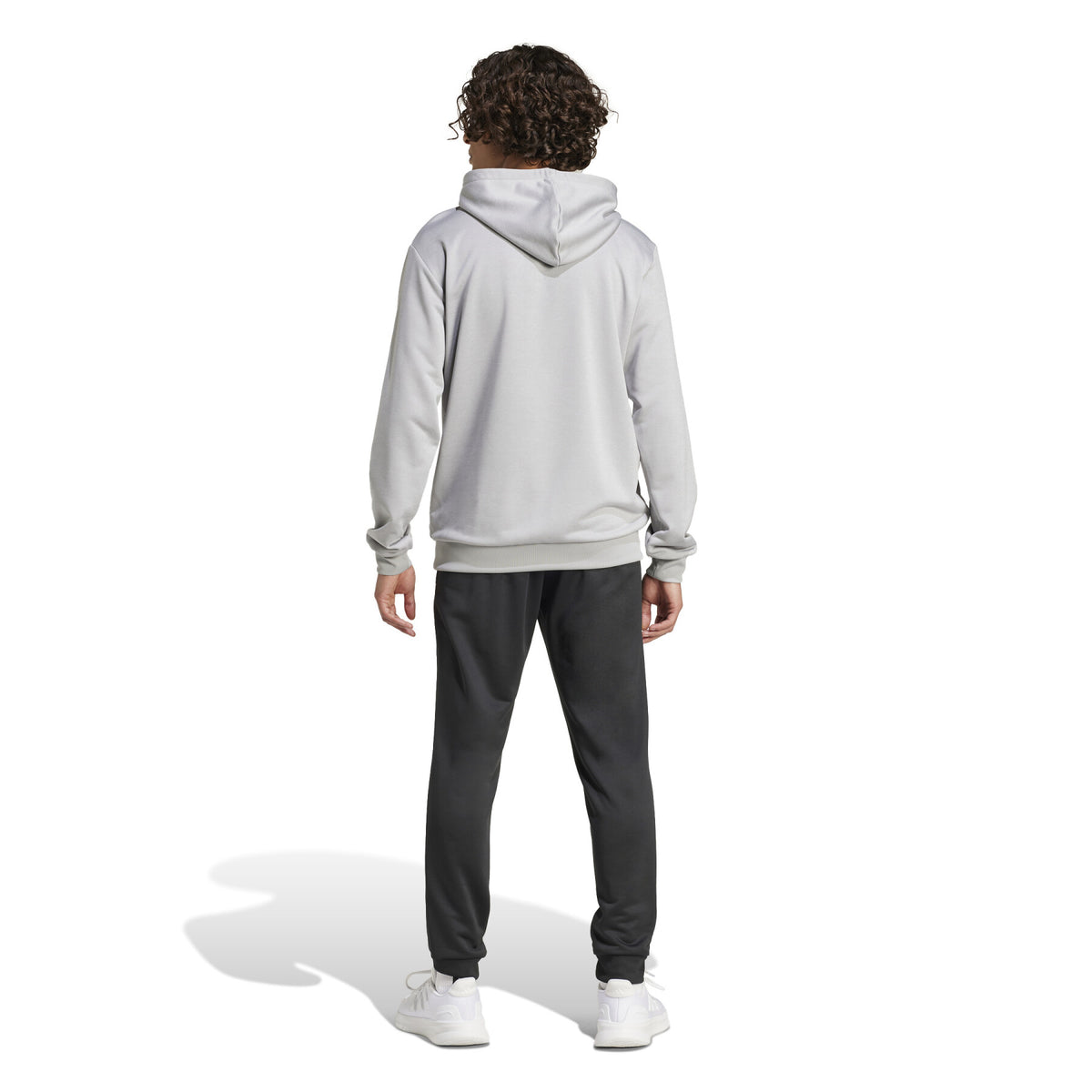 Adidas tuta felpa garzata m ft hd ts mgrigioh/nero/bianco