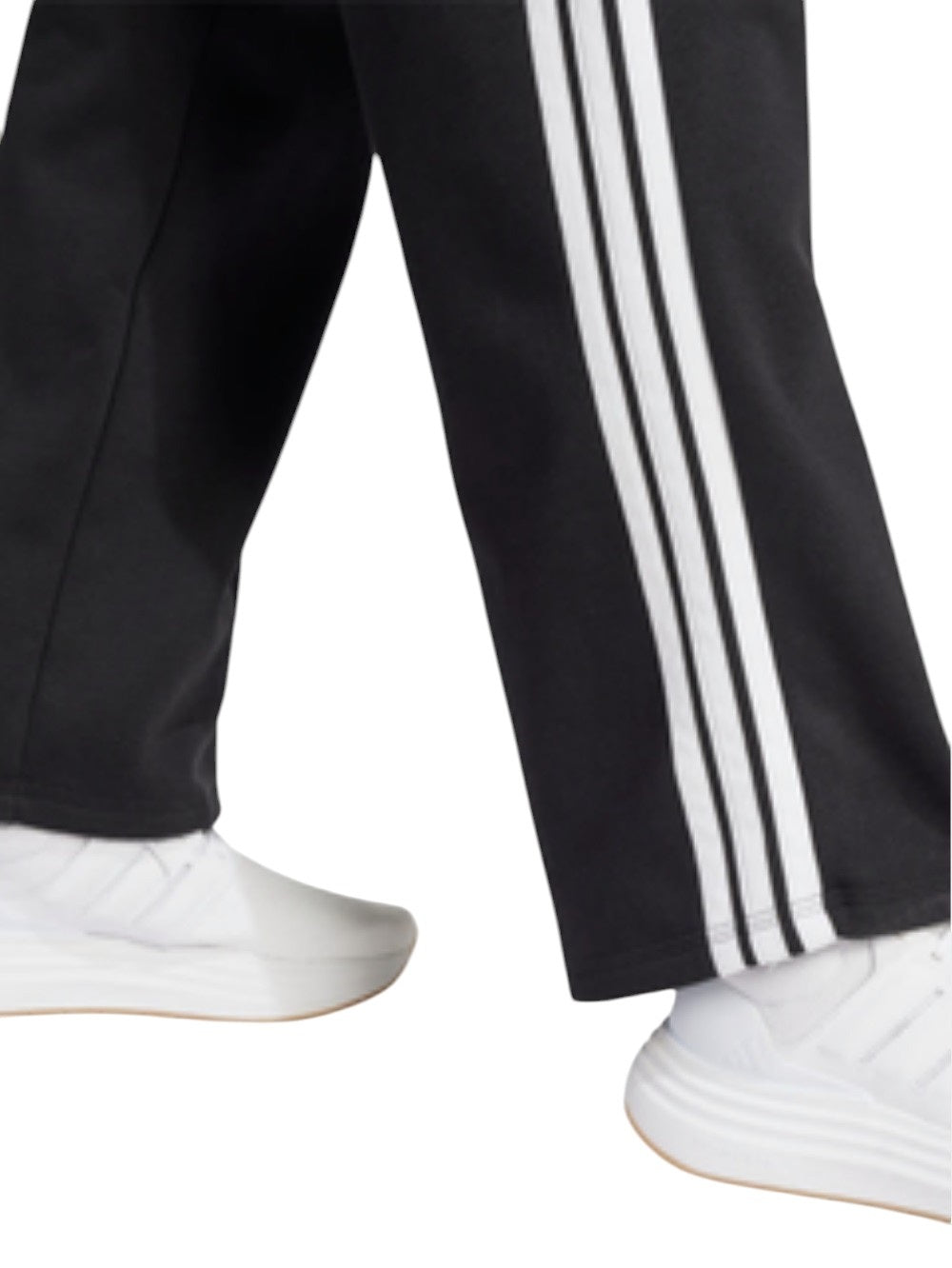 Adidas pantalone flc fondo aperto w 3s fl oh pt black/white
