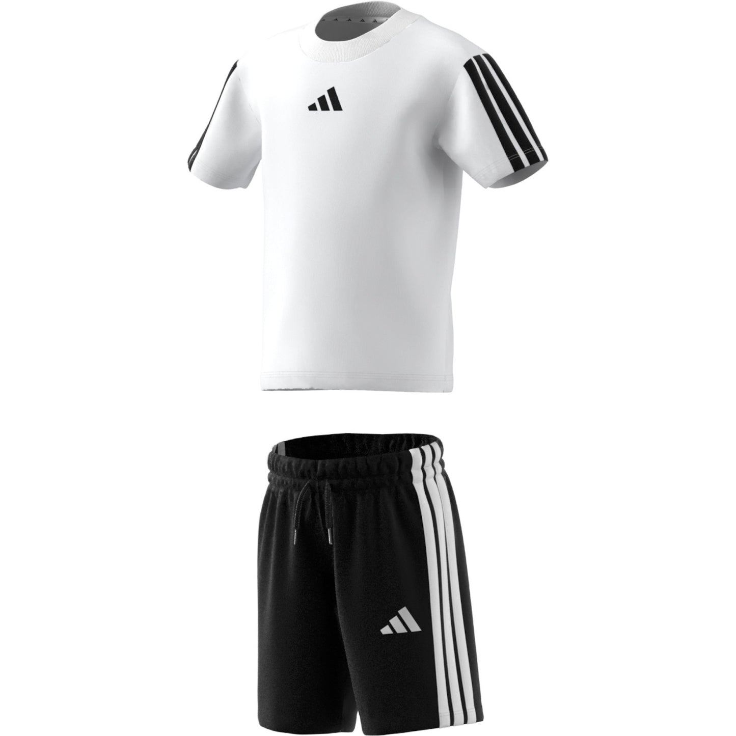Adidas completo t-shirt bermuda 3 stripes