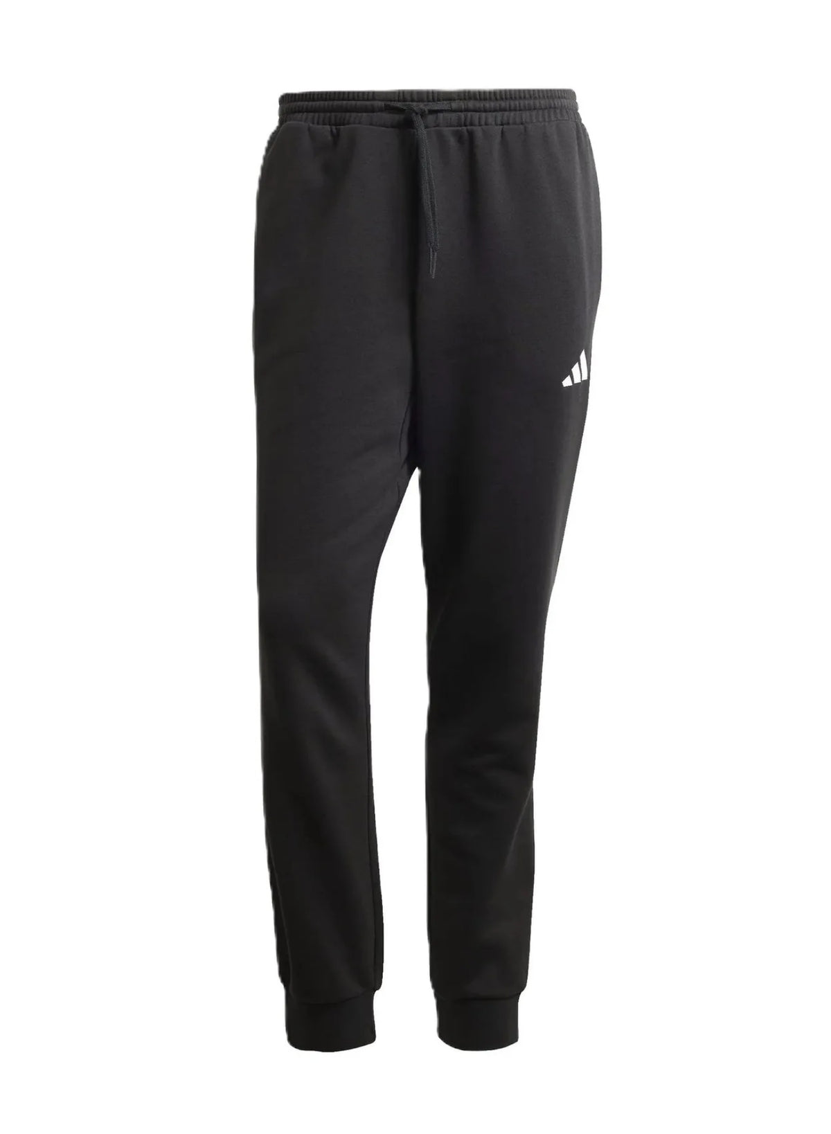 Adidas pantalone felpa con polsino m feelcozy nero/bianco