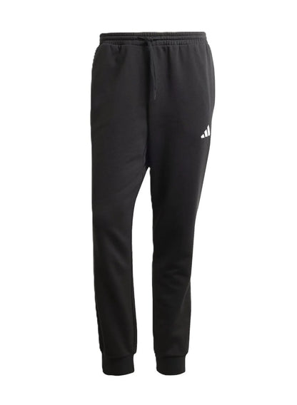 Adidas pantalone felpa con polsino m feelcozy nero/bianco