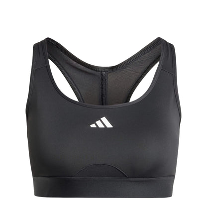 Adidas top elasticizzato con tecnologia AEROREADY pwrct bra black
