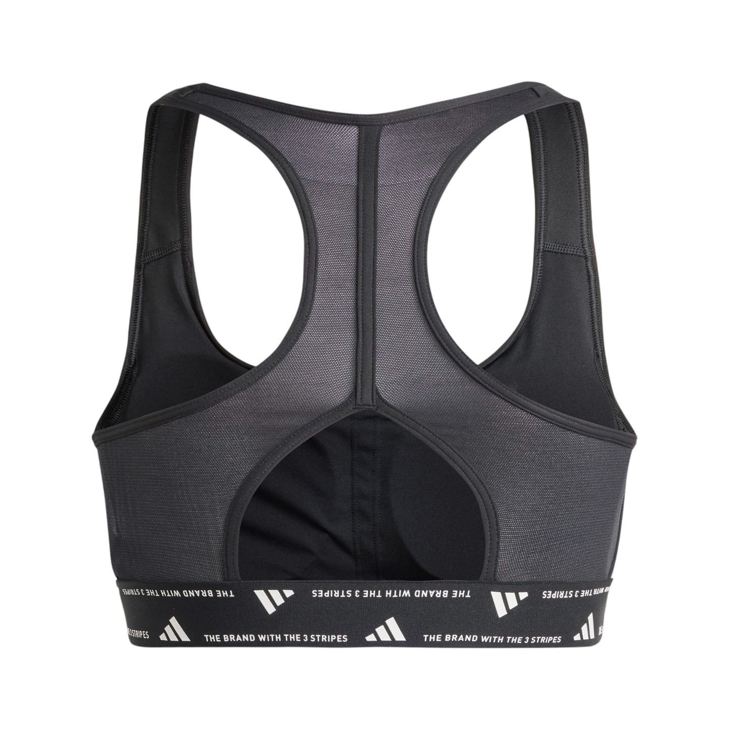 Adidas top elasticizzato con tecnologia AEROREADY pwrct bra black