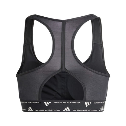 Adidas top elasticizzato con tecnologia AEROREADY pwrct bra black